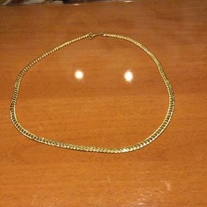 Mens "Jax" 18K REAL Gold Plated 6mm Curb Chain